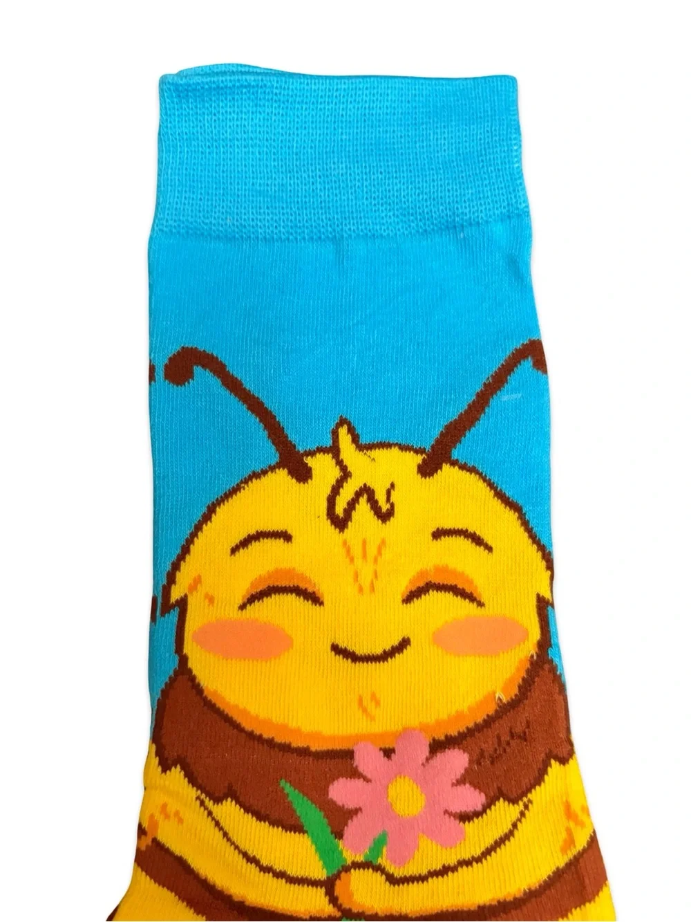 Happy Bee Novelty Crew Socks One Size Fits Most